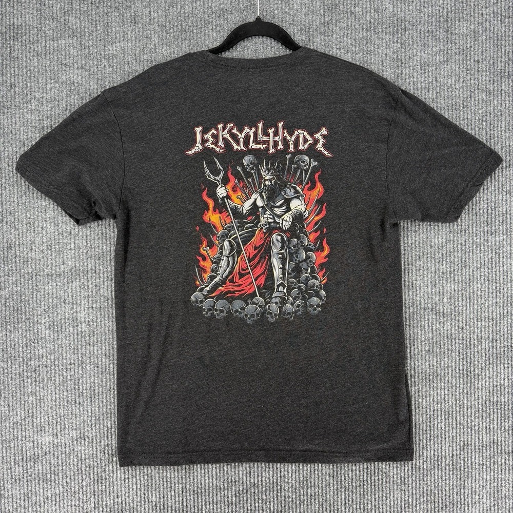 JeKylHyde Hades t shirt XL skull throne graphic gothic metal tee